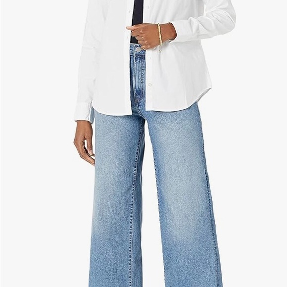 NWT White 100% Cotton long sleeve classic button up shirt XXL - Picture 4 of 12